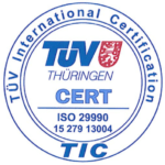 TÜV-Zert ISO29990-Siegel